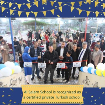 Syrian Kids Foundation School Certified as a Private Turkish School